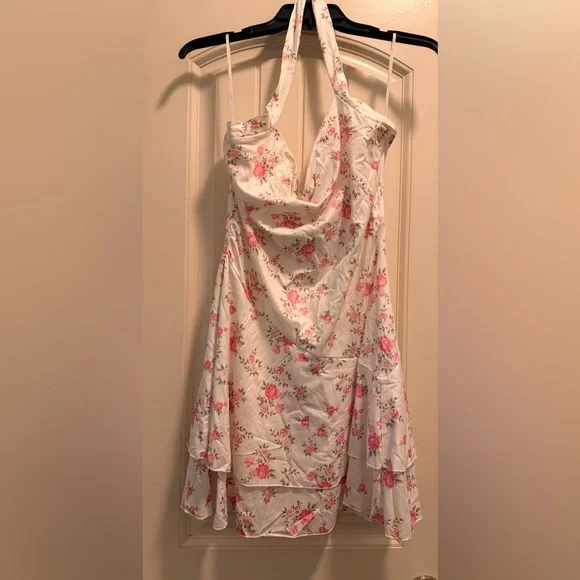 SHEIN Pink Floral Mini Dress - Picture 7 of 8